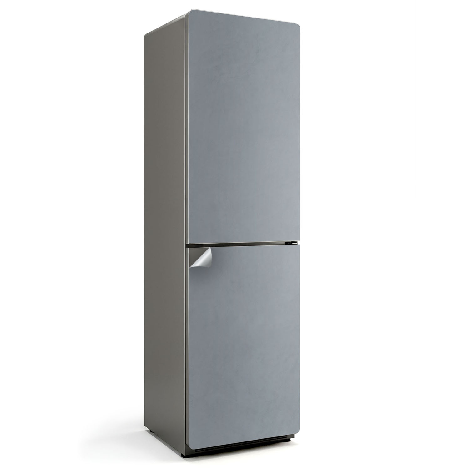 Autocolant frigider, Wallfluent, Culoare Gri, 60x205 cm