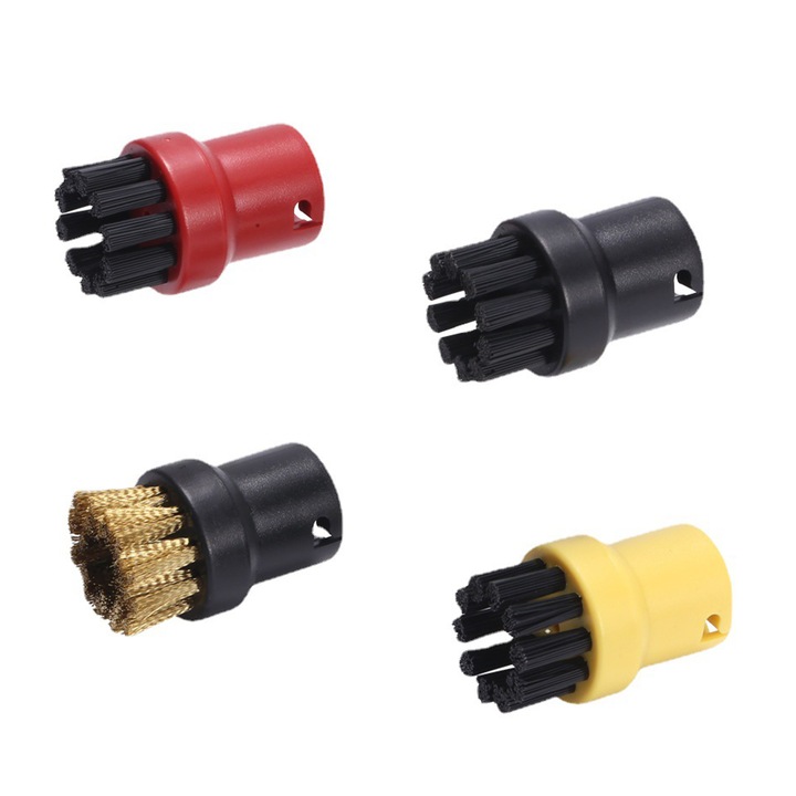 Set 4 Perii curatare cu Abur, TREXORA, Design Rotund, Material ABS, Multicolor