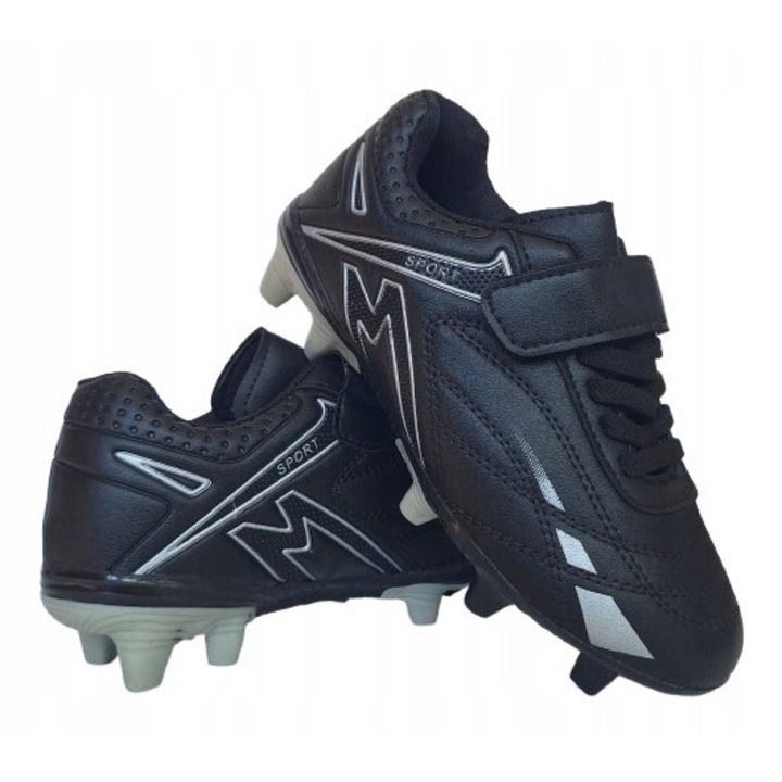 RUN gyerek focicipő, ekológikus bőr, sötétkék