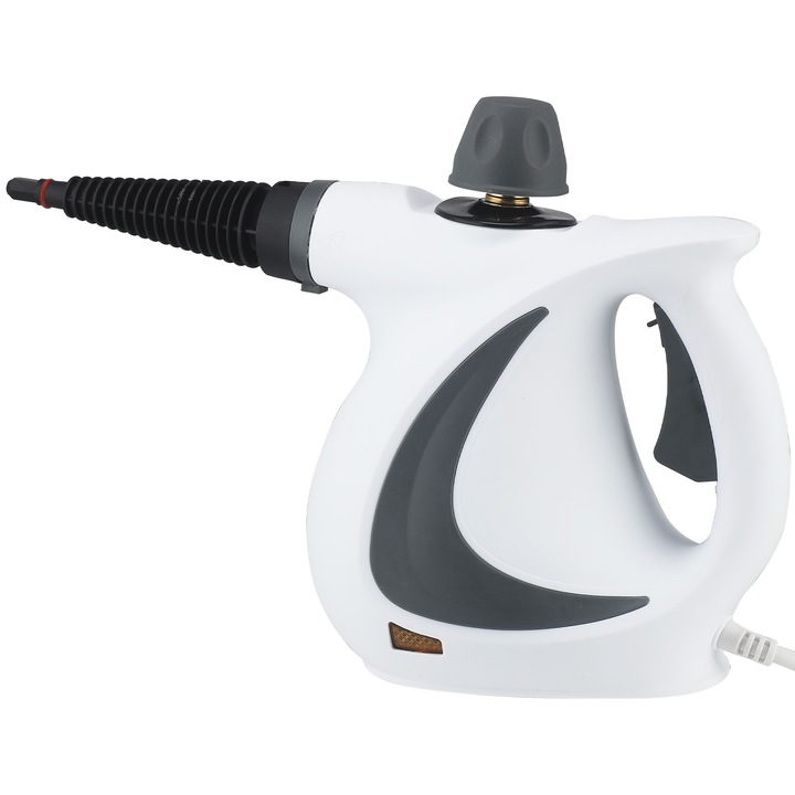 Curatator cu aburi, putere 1050W, rezervor de apa 350ml, dezinfectant si decontaminare, temperatura ridicata, accesorii multifunctionale, alb
