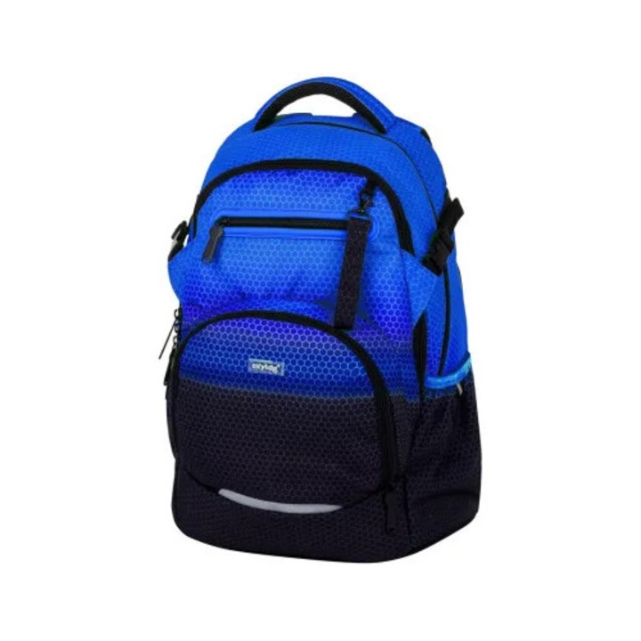 Oxybag ergonomikus iskolatáska hátizsák - Ombre kék-fekete