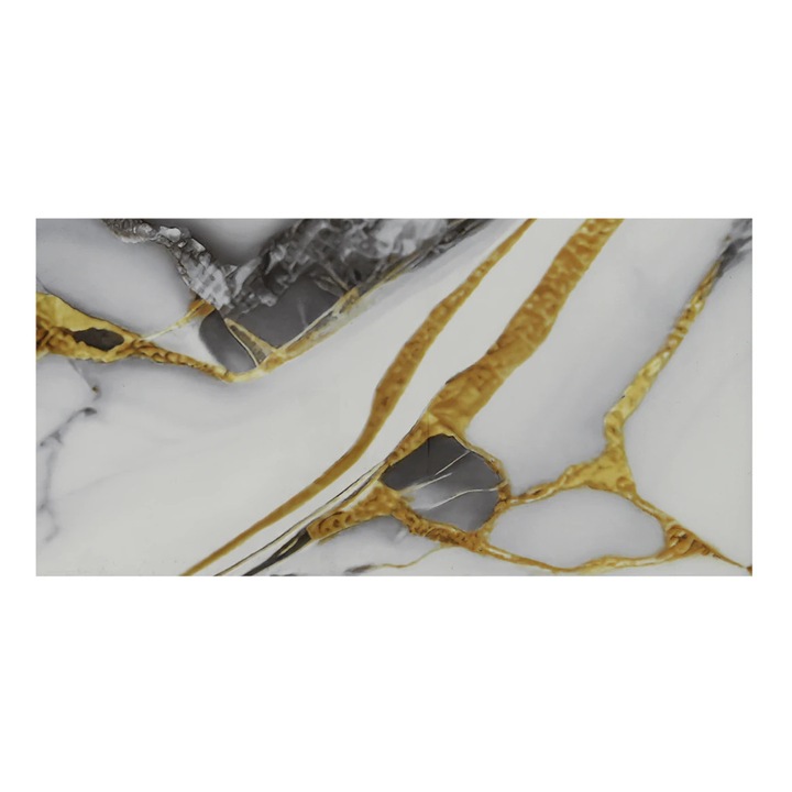 4 darabos öntapadós panelkészlet, arany márvány, 0,72 m² fedett terület, 30x60 cm