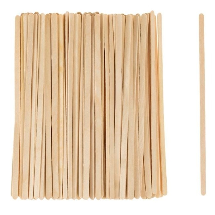 ANTBRO® Set Betisoare Subtiri Naturale pentru Creatii – 19x0.5cm, 100 Bucati pentru Proiecte DIY si Activitati Educationale