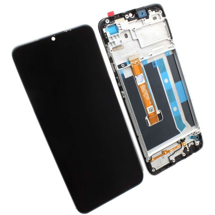 Съвместим дисплей за Realme C11 2020 с черна рамка