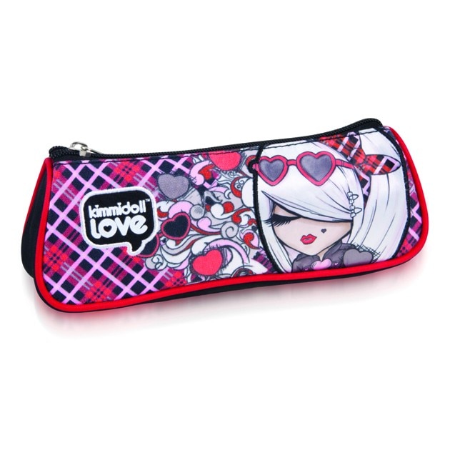 Penar cilindric Colorino Kimmidoll Love, rosu