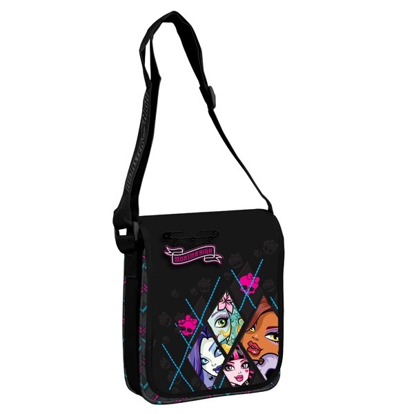 Geanta de umar cu clapa Starpack Monster High III 49-37, negru