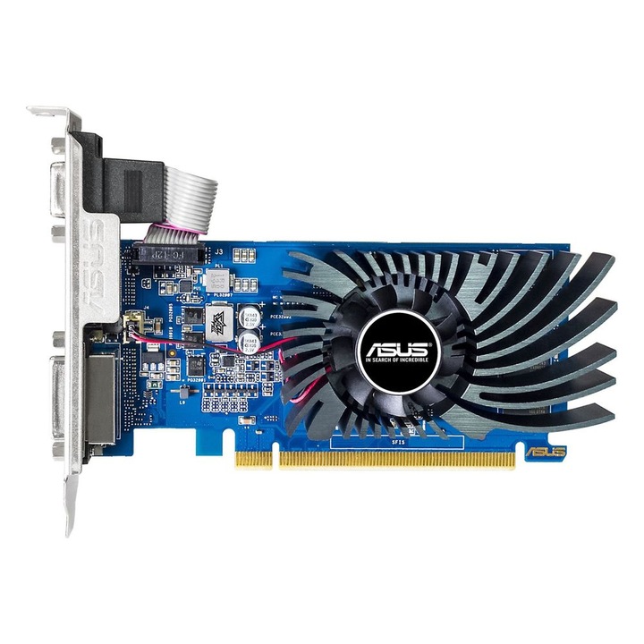 ASUS NVIDIA GeForce GT 730 videokártya, 2048MB, DDR3, 128bit, HDMI, DVI, VGA, Dust-Proof Fan