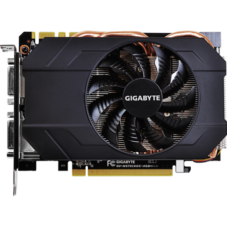 Видео карта GIGABYTE nVidia GTX970 OC, PCI-E, 4096MB GDDR5, 256bit, 2x DVI, HDMI, 3x DsiplayPort, Mini-ITX/mATX
