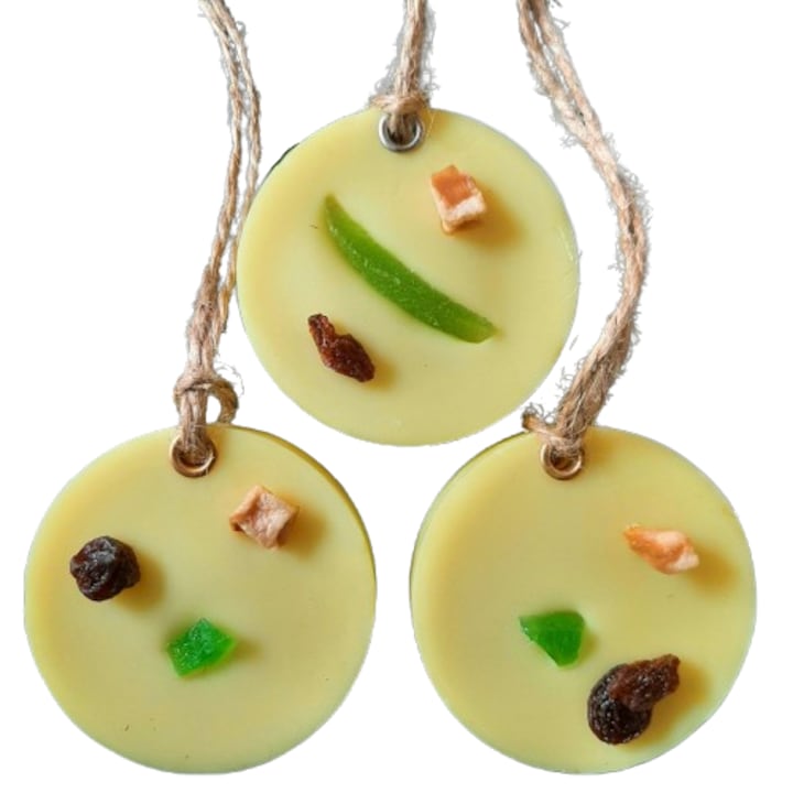 Set 3 Tablete Parfumate dulap haine, Odorizant, Citrus Exotic – Bergamota, Portocala, Fructe Exotice, Aromelaborcanel, handmade, ceara parfumata naturala de soia, 70g