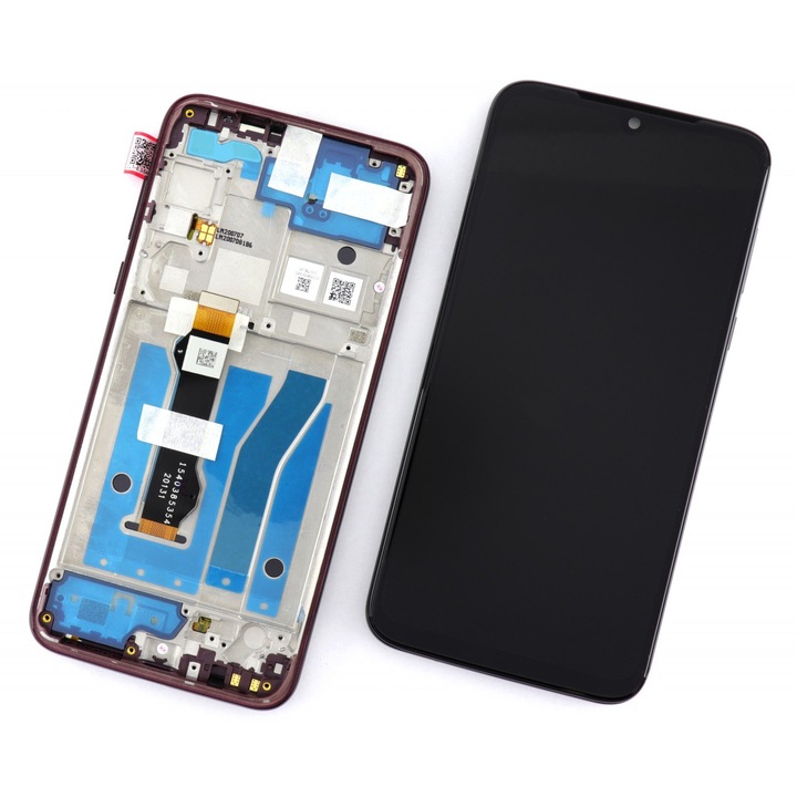 Display compatibil Motorola Moto G8 Plus Display compatibil Service Pack Dark Red cu Rama