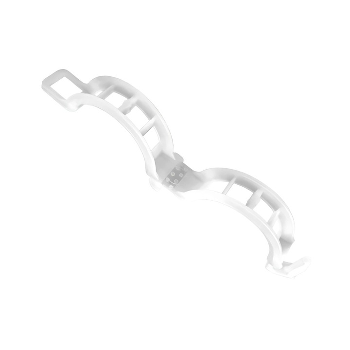 Set 100 cleme pentru palisat rosii e-SWC®, plastic, alb