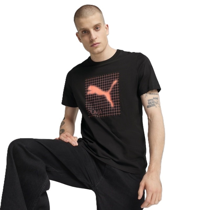 Puma, Logós pamutpóló, Fekete