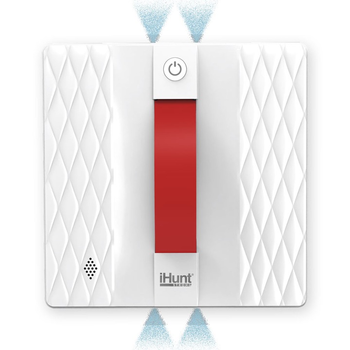 Робот за почистване на прозорци iHunt Window 5 SUPREME 4X Spray с 4 пръскачки, против следи по стъклата, управление от приложението, вграден UPS, дистанционно управление и резервни кърпи