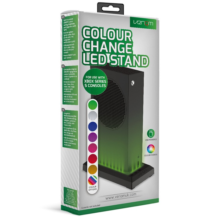 Venom VS3511 Xbox Series S RGB LED állvány (fekete)