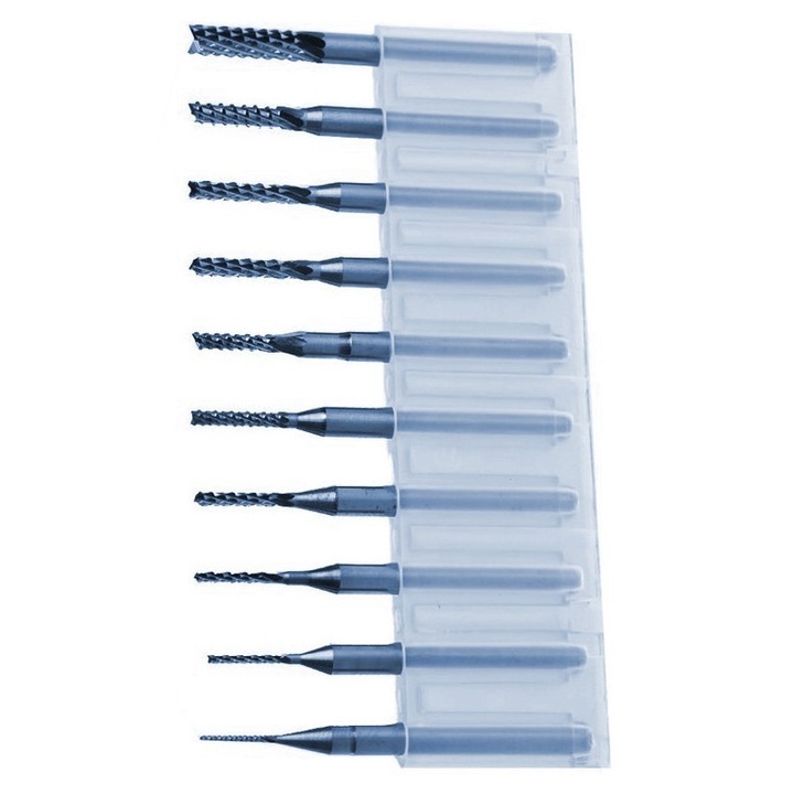 Set de freze micro in cutie HQ (0, 8-3, 175 mm)