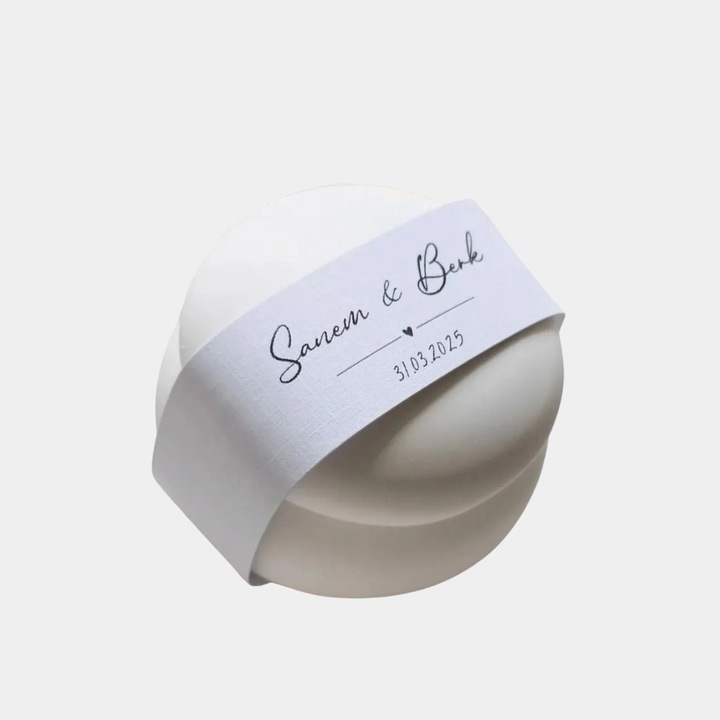 Marturie pentru Nunta si Botez, Lumanare parfumata in bol ceramic, ceara de soia