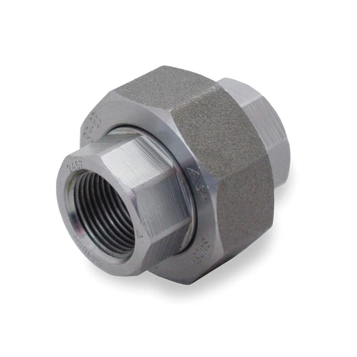 Surub POLBERIS, 1 1/2", NPT, A105, 206bar, filet interior UNION P285G, conector dublu FF otel GW