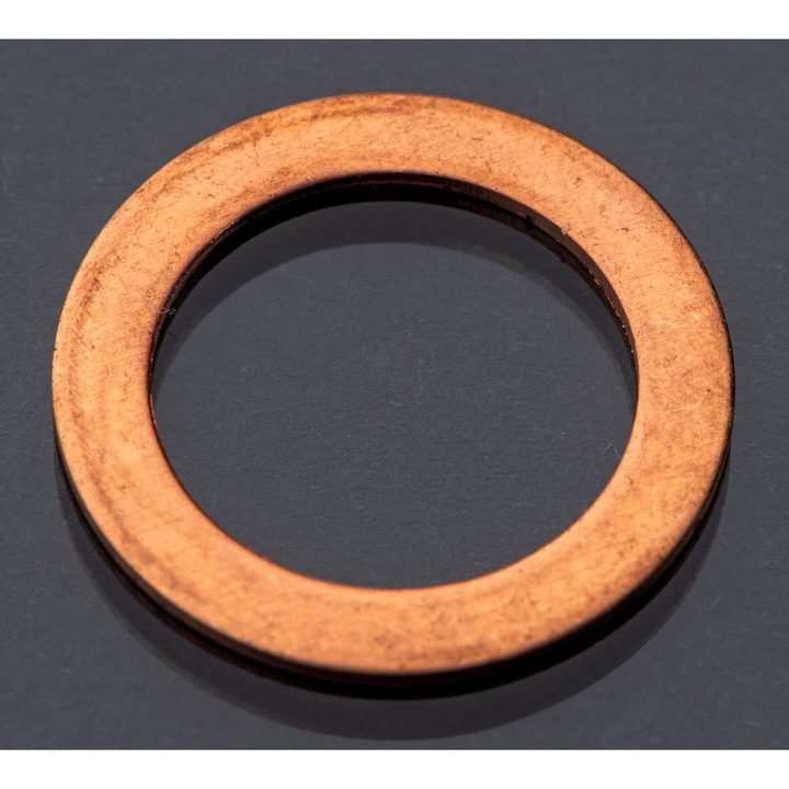 Saiba de etansare POLBERIS, din cupru, 24x29x1mm, filet exterior, rezistent la rugina si temperaturi ridicate, auriu