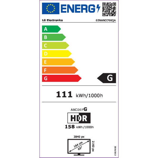 Televizor LG NanoCell 65NANO766QA, 163 cm