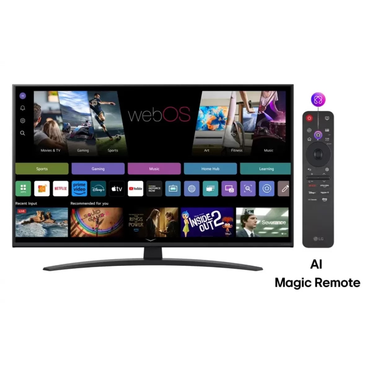 Televizor LED Smart TV, LG NanoCell AI 43NANO81A3A, 43 inch, 4K Ultra HD, Wi-Fi, CI+, 60 Hz, Negru