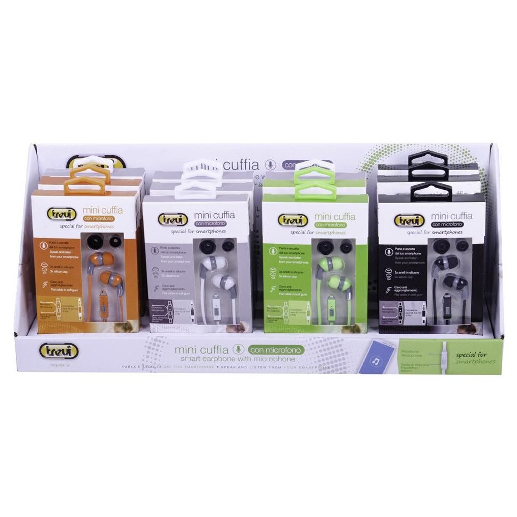 Casti In-Ear cu fir, microfon HMP 687 M, Trevi