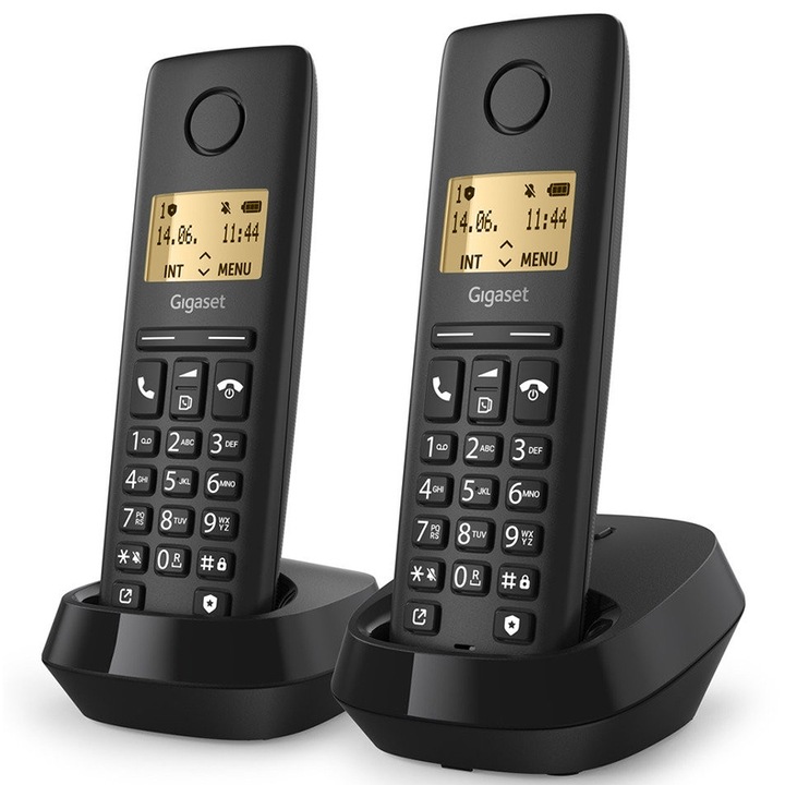 Telefon fix Gigaset Pure 100 Duo Negru