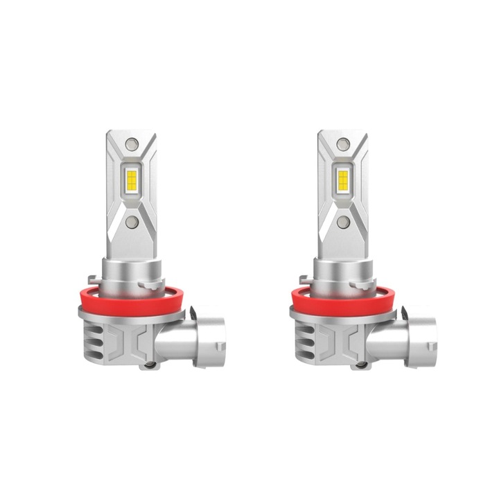 Set 2 becuri LED 9005/HB3, 60W, 12V, BZRSH, lumina alb-rece, 6000k, 15000 lumeni