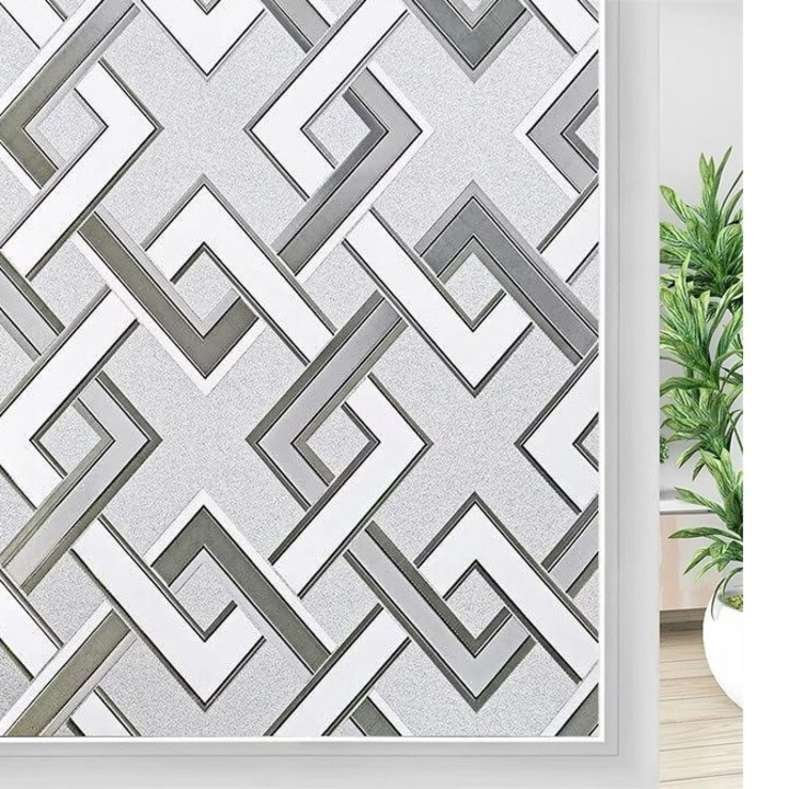 Самозалепващо фолио за прозорци със слънцезащита, ромбичен мотив, DAVIDAMI CONCEPT, размер 200 см x 60 см