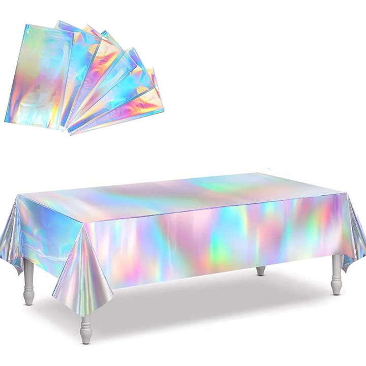 Set 6 fete de masa, YY YITIKA, Plastic, 54x108inch, Multicolor