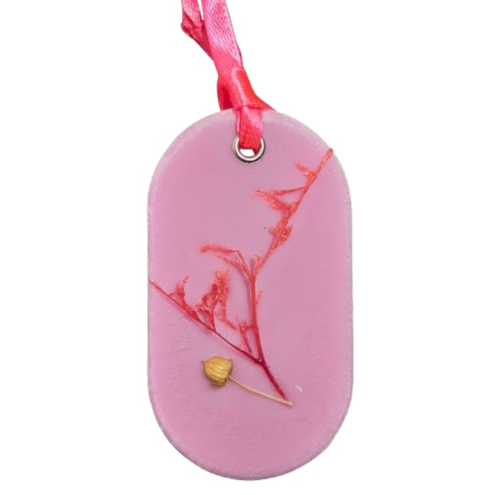 Parfumant dulap haine, Flower Kiss – Trandafir, Iasomie, Frezie, Oval, Aromelaborcanel. handmade, ceara parfumata naturala de soia, 30g