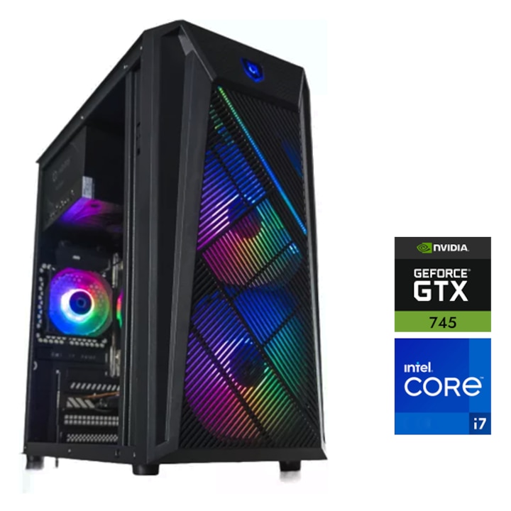 PC Gaming OK4NiTE-blt Intel QuadCore® I7-4770 Max Turbo Frequency 3.90Ghz, 16 GB RAM, 480 GB SSD, Video nVidia Gforce GTX 745 4GB RAM HDMI