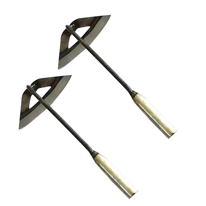 Set 2 unelte gradinarit fier lopata sapat 30x15cm