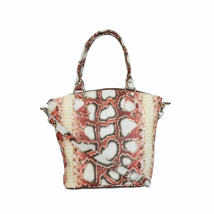 Zea Posete & Accesorii Női táska, természetes bőr, kígyóbőr mintás
