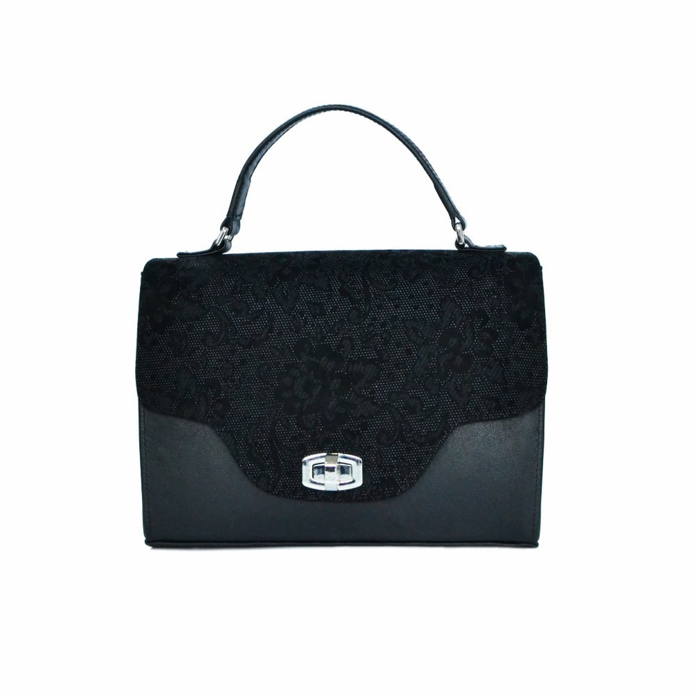 Geanta dama,Zea,piele naturala,neagra
