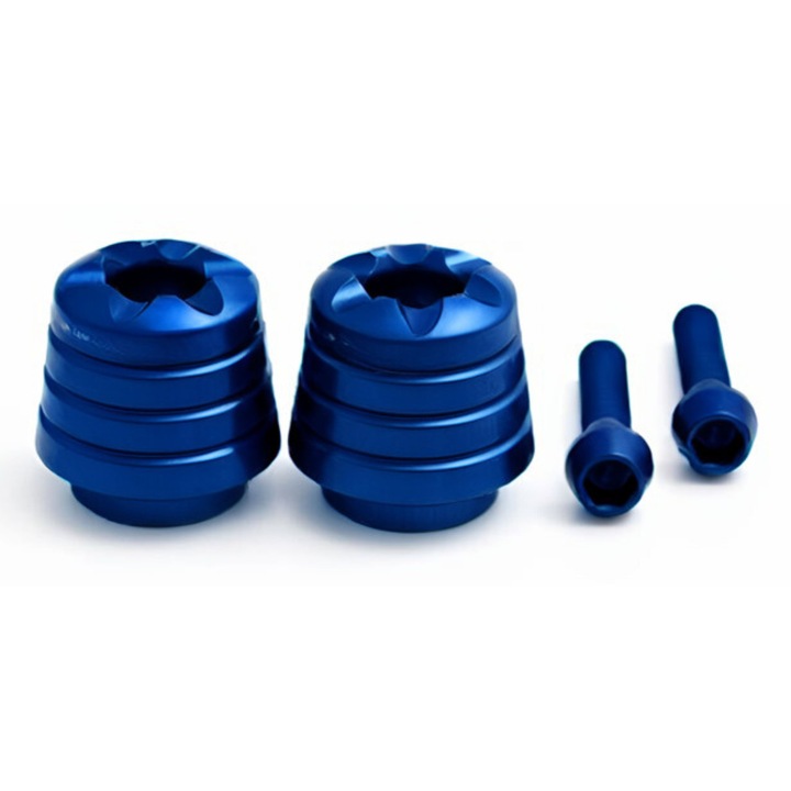 Capete de ghidon EvoTech-Italia pentru Yamaha I – Aluminiu Ergal, Culoare Albastru