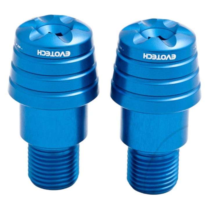 Capete de ghidon EvoTech-Italia pentru Yamaha 3 – Aluminiu Ergal, Culoare Albastru