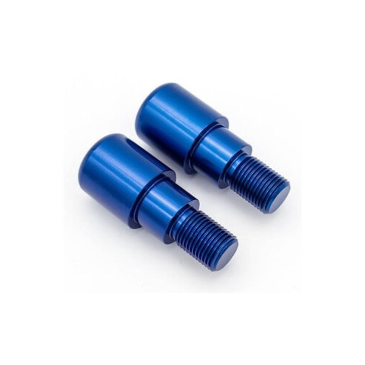 Kormányvégek – LLS Racing – 16 mm Yamaha – CNC alumínium – Kompatibilis a T-Max, XJR, MT modellekkel, kék színű