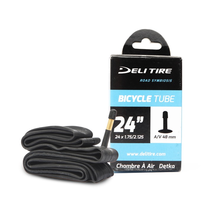 DELI GUMIABRONCS Tömlő 24X1.75/2.125 AV 48MM DELI BOX