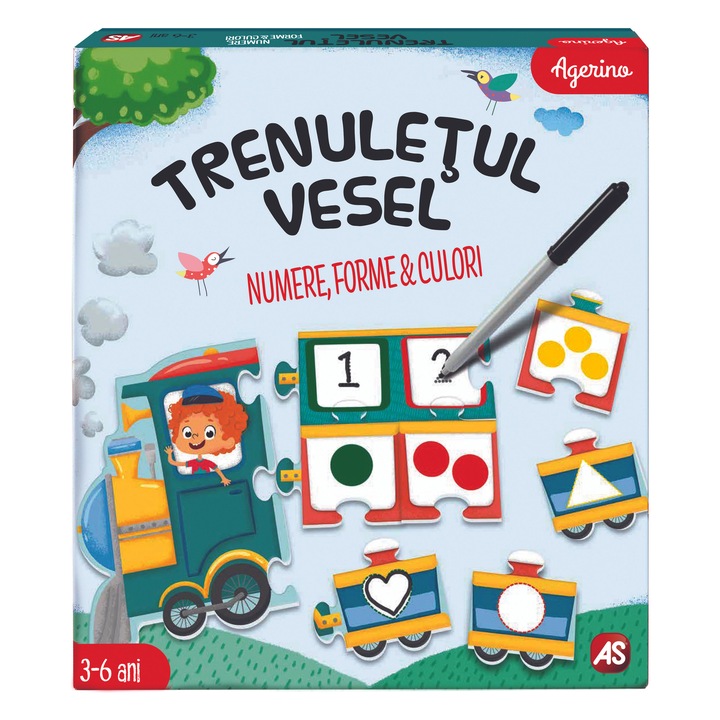 Trenuletul Vesel, numere, forme si culori