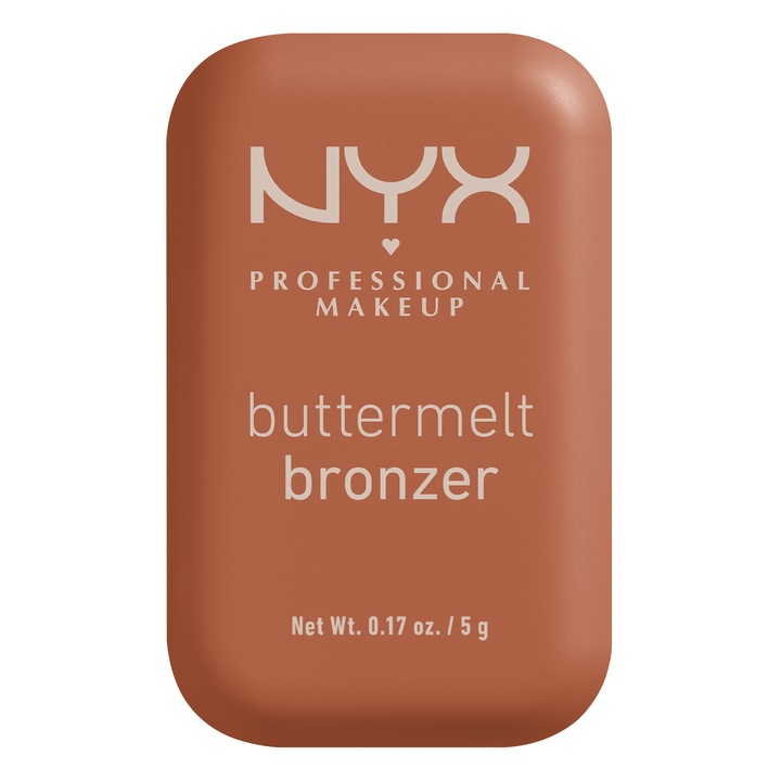 Пудра NYX Professional Makeup Bronzer 02.5 Butta Ballin, Кремообразна формула, 12 часа трайност, Не избледнява, 5 гр