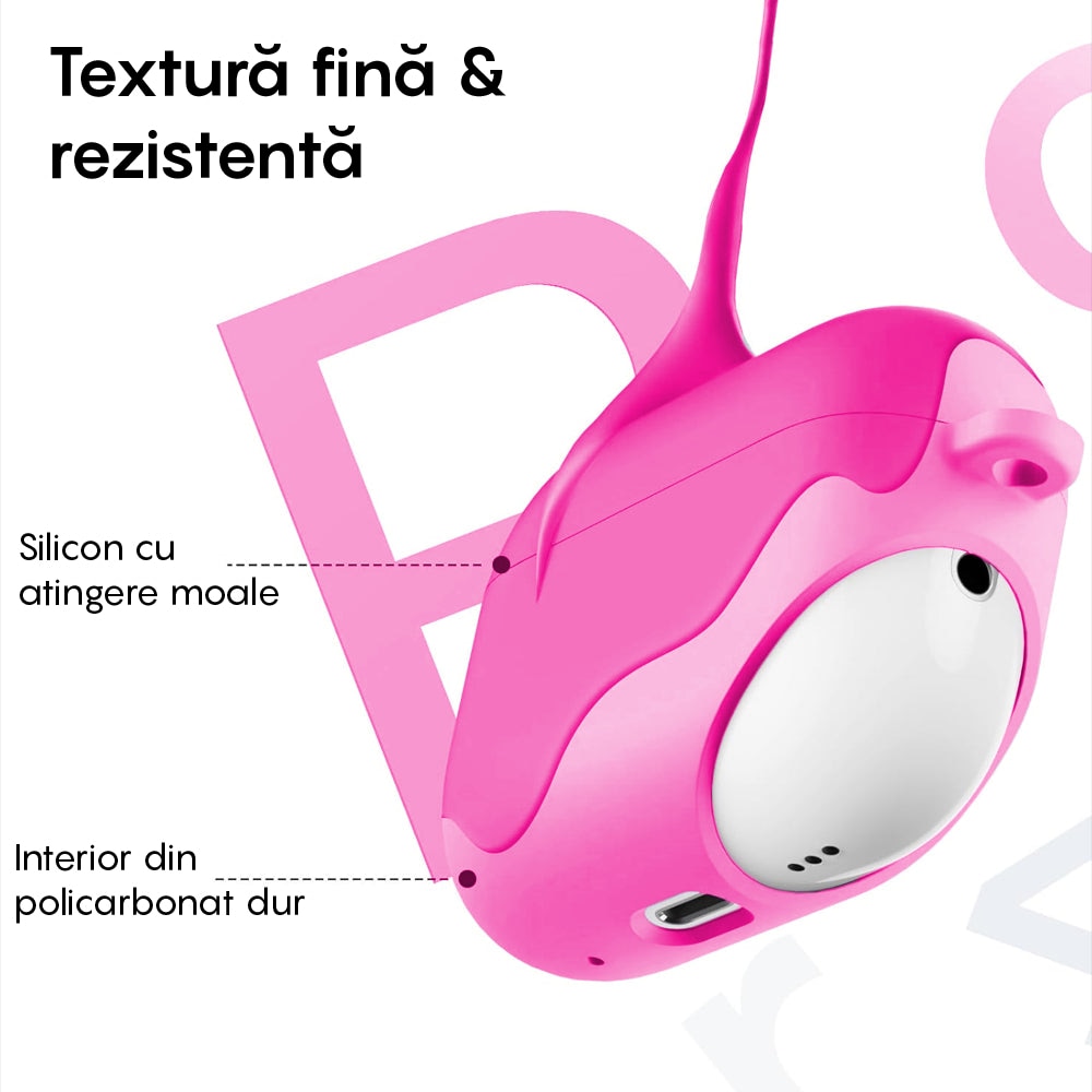 Husa Silicon Protectie compatibila cu AirPods 5 / 4 CASEY STUDIOS™, din ...
