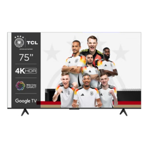 Televizor LED TCL 75P79B, 189 cm, 4K UHD, HDR, Smart TV, control vocal, Dolby Atmos, Google TV