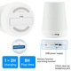 Lampa de veghe pentru copii, qipuneky, cu sunete albe, control Wi-Fi, alb