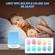 Lampa de veghe pentru copii, qipuneky, cu sunete albe, control Wi-Fi, alb