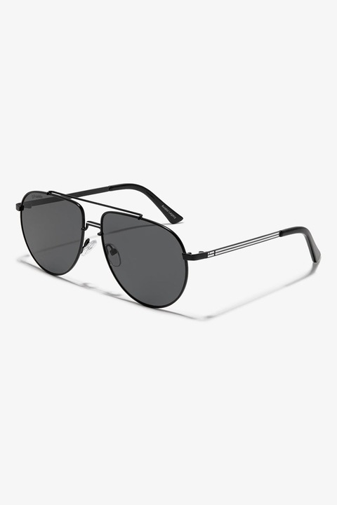 D.Franklin, Унисекс слънчеви очила Aviator, 60-14-140, Бял/Черен