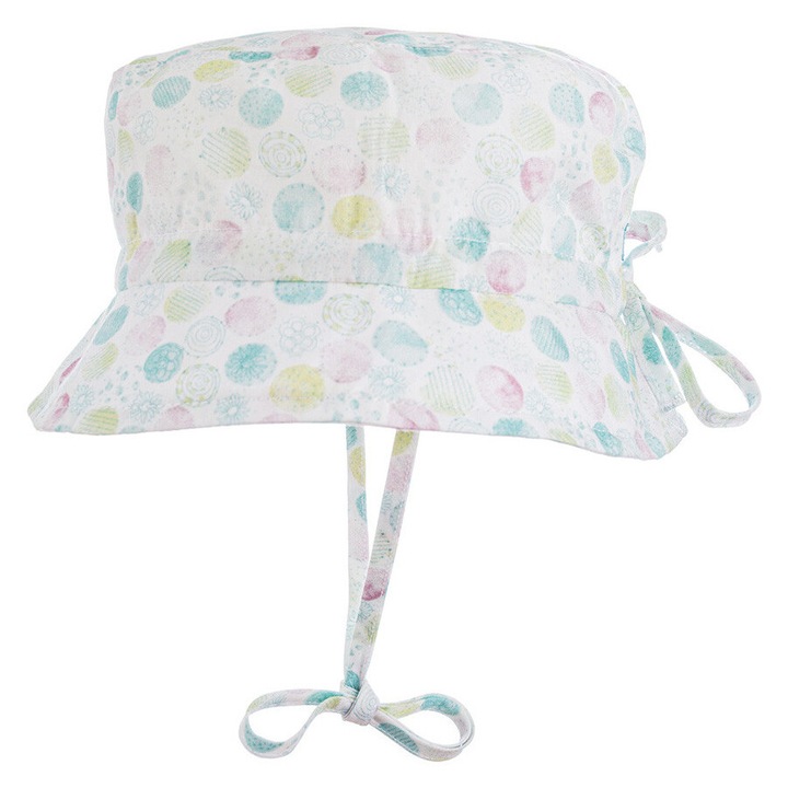 Húzózsinóros sapka, Baba, kétszínű, állítható, pamut, gyerekeknek