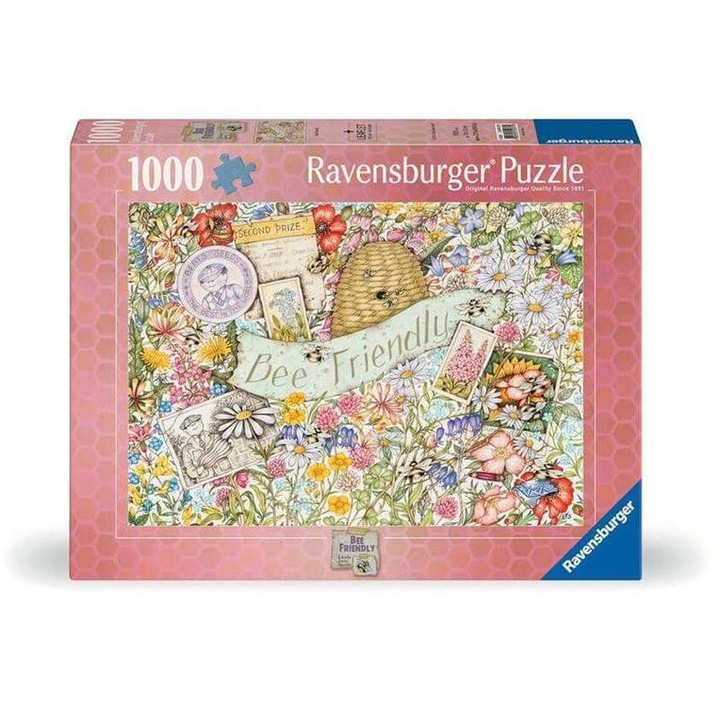 Пъзел Ravensburger от 1000 части - Градина, подходяща за пчели (12001079)