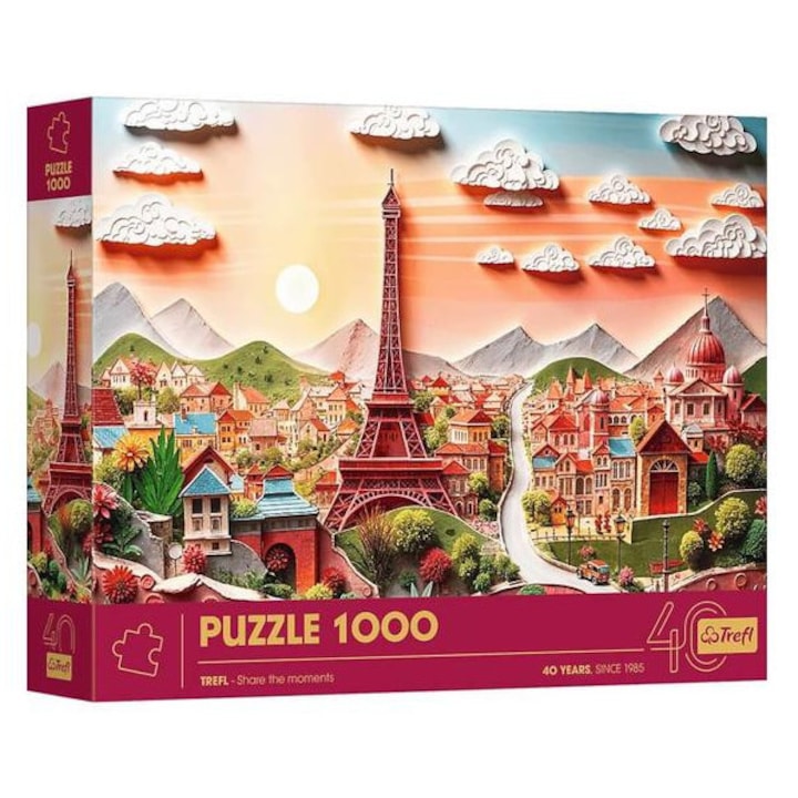 Trefl 1000 db-os Paper Art puzzle - 40 Éves Jubileum - Párizs (40044)
