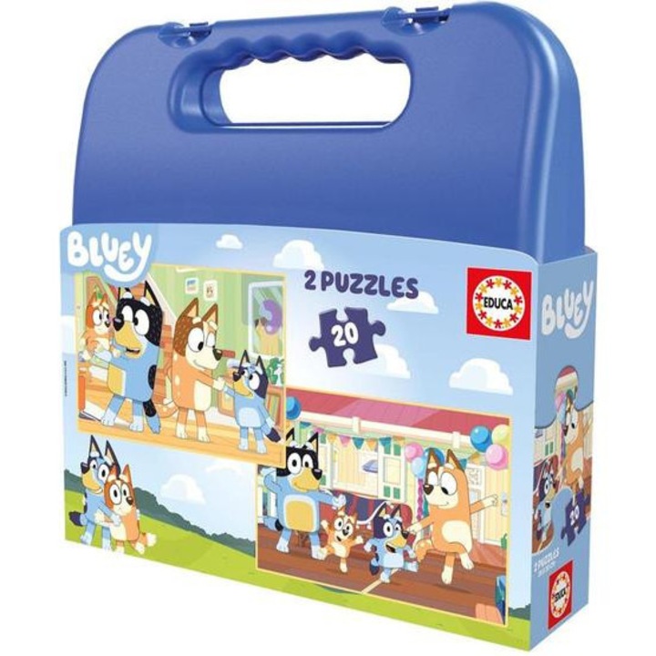Educa Пъзел 2 x 20 части в куфар - Bluey (20348)