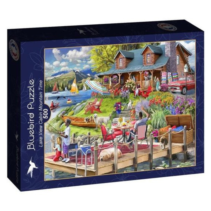 Bluebird 500 db-os puzzle - Lake View Cabin Mountain Time (90939)